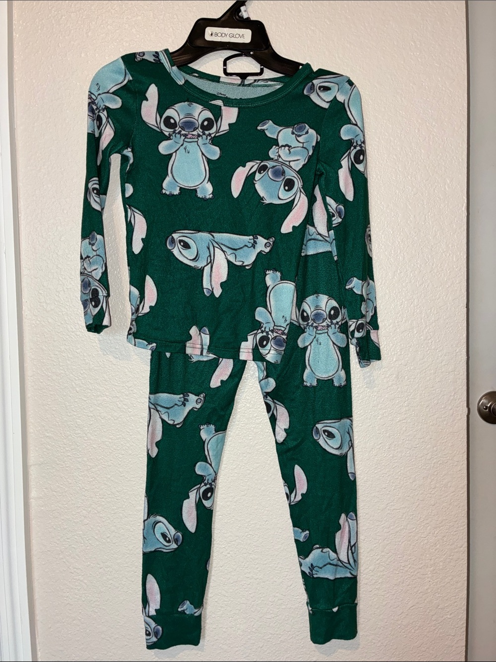 Disney Green Stitch All-Over Print Pajama Set